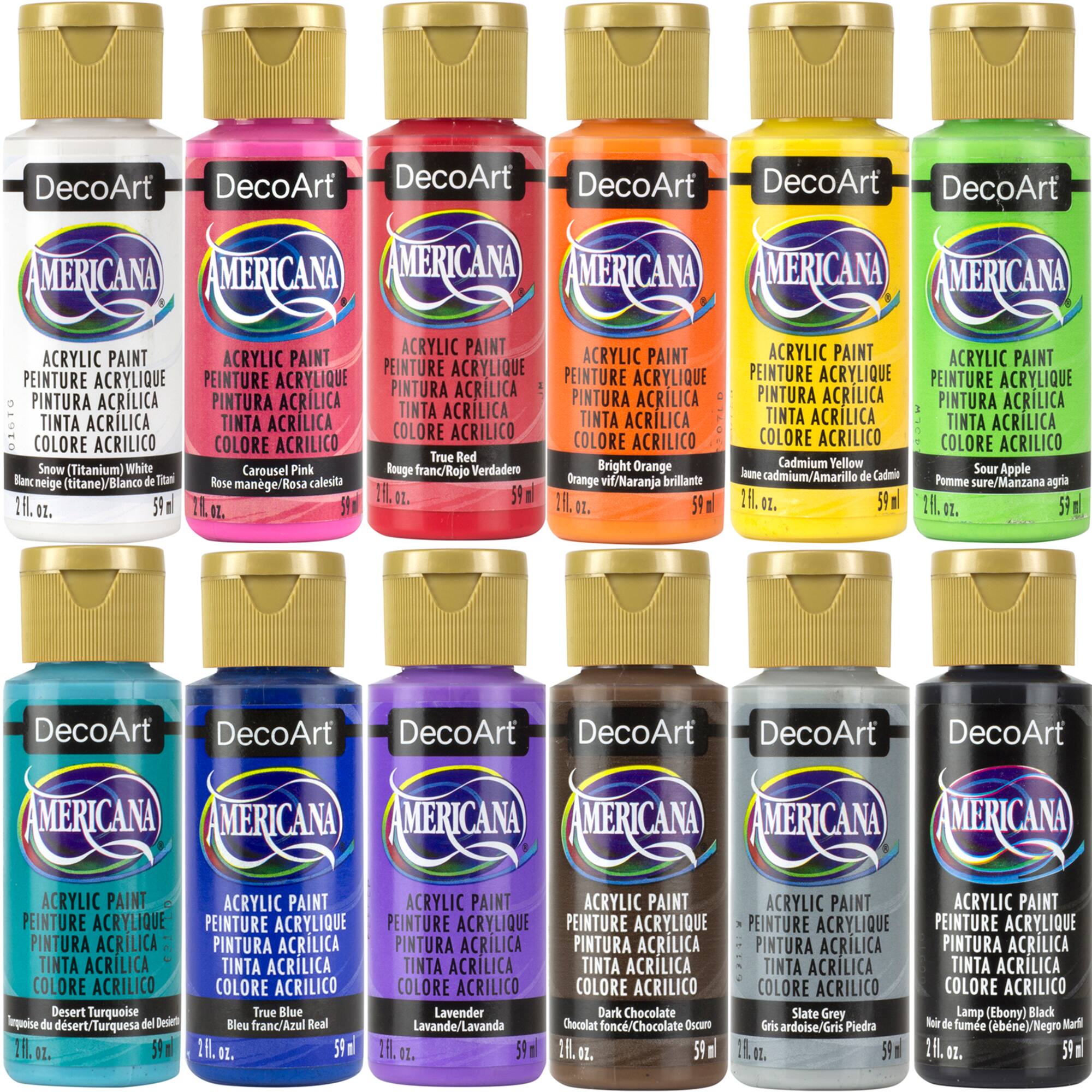 Americana® 12 Color Acrylic Paint Bundle